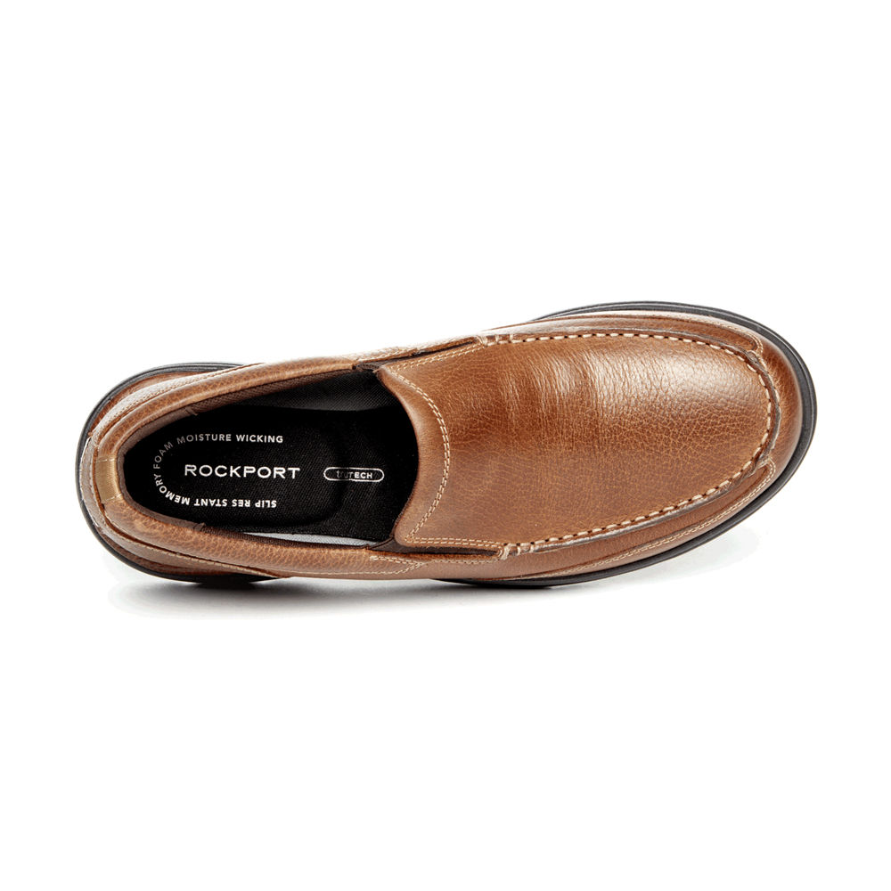 Rockport Slip-On For Mens Brown - ProWalker Eureka Plus - PK9580367